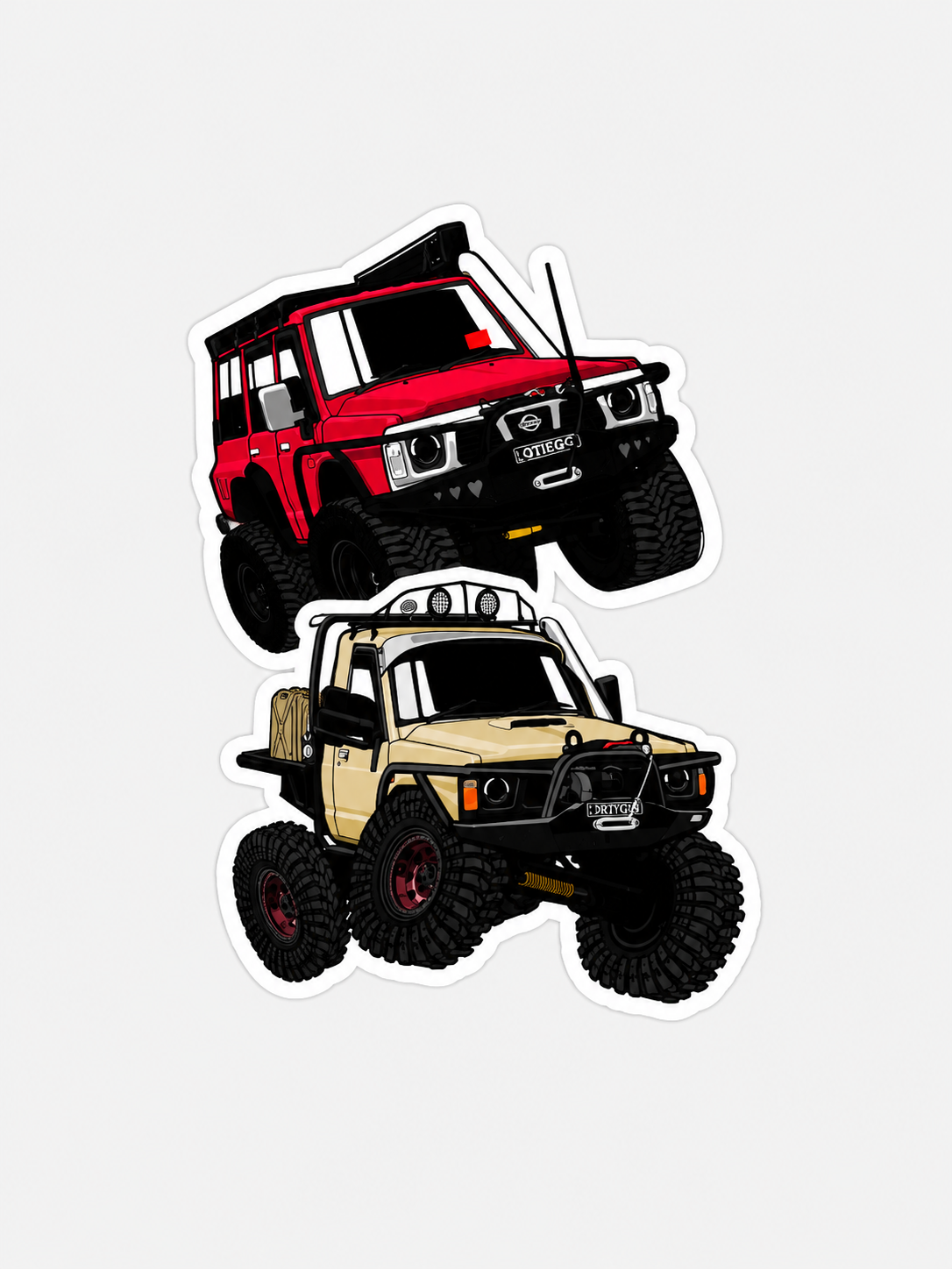 DRTYGQ & CUTIEGQ Sticker Combo